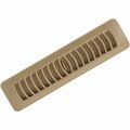 Imperial 2-1/4 In. x 12 In. Taupe Plastic Louvered Floor Register RG1453